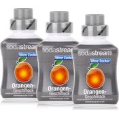 SodaStream Getränke-Sirup ohne Zucker Orangen Geschmack 500ml, 3er Pack