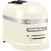Kitchenaid 5KMT2204EAC Artisan Doppelschlitztoaster, für 2 Scheiben, 1250W, 7 Bräunungsstufen, creme