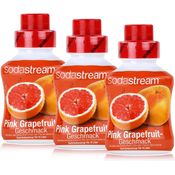 SodaStream Getränke-Sirup Softdrink Pink Grapefruit Geschmack 375ml, 3er Pack