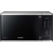 Samsung MS23K3515AS-EG Mikrowelle, Standgerät, 23 Liter Garraum, 800 Watt, QuickDefrost Auftauprogramme, silber