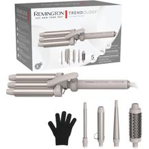 Bild für Remington Trendology CI41MS5E51, 5-in-1 Lockenstab mit Welleneisen, Rundbürste & 3 Lockenaufsätzen (13-25mm)