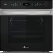 BAUKNECHT Einbaubackofen BIK5S DP8F2 ES, 2-fach Teleskopauszug, Pyrolyse & Hydrolyse, AirFry-Funktion, schwarz