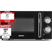 MEDION Mikrowelle, ca. 700 Watt Leistung, ca. 17 Liter Kapazität, 6 Stufen, Auftaufunktion, MD 15644, schwarz