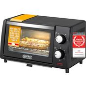 TZS First Austria 10 Liter Minibackofen, 800 Watt, bis 230 Grad, stufenlose Temperaturregelung, 60 Minuten Timer, 2 Einschubhöhen, Doppelglastür, Mini Ofen