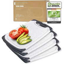 Bild für Exitoso Frühstücksbrettchen 4er Set mit Saftrille