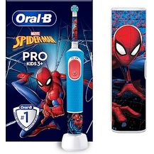 Bild für Oral-B Kids Pro 103 Spiderman Elektrische Zahnbürste/Electric Toothbrush für Kinder ab 3 Jahren, 2 Putzmodi für Zahnpflege, Reiseetui, extra weiche Borsten, 4 Sticker, blau (Design kann variieren)