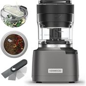 Kenwood Duo Prep 2-in-1 CHP80.000SI Multi-Zerkleinerer & Mahler, Quadblade-Klingen, Hochgeschwindigkeits-Mahlwerk, kompakt, Pulsfunktion, Rutschfest, 500-ml-Behälter , Spülmaschinenfest, 800W, Silber