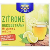 Krüger Heißgetränk Zitrone, fruchtiger Tee mit Vitamin C und Zink, 500g