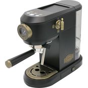 Kaiser Küchengeräte Espressomaschine KA 2005 Em, Siebträger-Espressomaschine, 19 bar, Anthrazit/Massives Metall Bronze