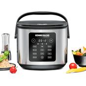 Rommelsbacher Multi-Reiskocher MRK 950, 860 Watt, 5 Liter, Edelstahl-Look, mit 3-D-Heiztechnologie und Warmhaltefunktion