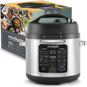 Crock-Pot Turbo Express Multikocher CSC062X, 14-in-1 Schnellkochtopf mit 5,6 l Fassungsvermögen, Schongarer und Dampfgarer, Turbo-Einstellung für 20% schnellere Zubereitung