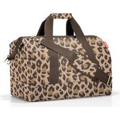 reisenthel Allrounder L, geräumige Handtasche im Arztkoffer-Design, leo macchiato, Braun