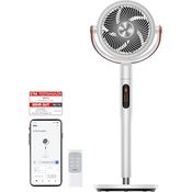 Dreo PolyFan 513S, 25dB leiser Smart Standventilator mit 1650m³/h Luftvolumen, 6 Modi, 8 Geschwindigkeiten, 120°+105° Oszillation, 110CM Höhe