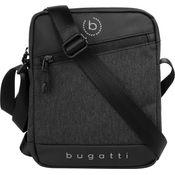 bugatti Umhängetasche UNIVERSUM, praktische Kleinformattasche in Schwarz
