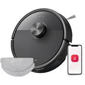 Roborock Q7 M5-Set Saugroboter mit Wischfunktion, 10.000Pa Saugkraft, LiDAR Navigation, APP Steuerung, Schwarz