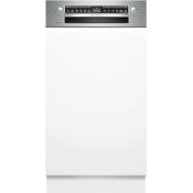 Bosch Serie 4, Teilintegrierter Geschirrspüler, 45 cm, Edelstahl, SPI4HMS49E