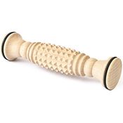Tuuli Accessories Massage Massagerolle Massageroller Massagegerät Fuß Fußmassagegerät aus Holz 20 x 5 cm