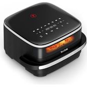 Tefal Easy Fry Heißluftfritteuse XL, Schwarz - XL-Grillfläche, geräumiger Garkorb, kompaktes Design, Sichtfenster, Pizza backen, Touchdisplay, energiesparend
