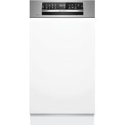 Bosch Serie 6, Teilintegrierter Geschirrspüler, 45 cm, Edelstahl, SPI6EMS17E