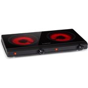 Klarstein Cookbuddy Doppel-Kochfeld 2400W 5 Leistungsstufen Glaskeramik Schwarz