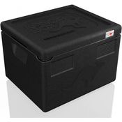 Kängabox Expert GN 1-2 Thermobox, 19 Liter, 39 x 33 x 28 cm, Isolierung, Kühlelemente, schwarz