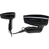MELISSA Haartrockner INFINITY 16640143 Reisehaartrockner 1200 Watt klappbarer Griff Reise Urlaub automatische Voltumschaltung Stylingdüse, 1200 W, Reise Haartrockner klappbar faltbarer Griff