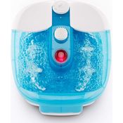 Promed FB-100 Fußsprudelbad, Fußbad mit Sprudel- und Vibrationsmassage, Rotlichtfeld, Warmhaltefunktion inkl. 3 Pediküreaufsätze, Fußpflege-Fuss Spa, geeignet bis Schuhgröße 46