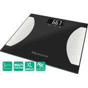 medisana BS 475 digitale Körperanalysewaage 180 kg, Personenwaage zur Messung von Körperfett, Körperwasser, Muskelmasse und Knochengewicht
