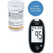 Bild für Beurer Gl44 Blutzuckermessgerät schwarz mit 50 Teststreifen