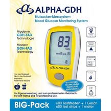 Bild für Alpha GDH Blutzuckermessgerät mit 600 Teststreifen
