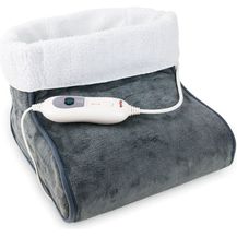 Bild für Grafner FW10672 elektrischer Fußwärmer mit Teddyfutter 2 Heizstufen Überhitzungsschutz maschinenwaschbar grau