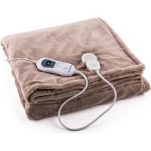 Bild für Klarstein Dr. Watson L Heizdecke 120W waschbar 150x100cm Mikroplüsch beige