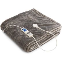 Bild für Klarstein Dr. Watson SuperSoft Heizdecke 120W 180x130cm Teddy-Plüsch creme/grau