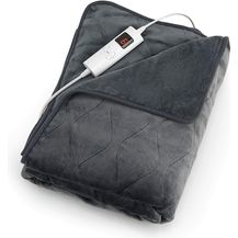 Bild für Costway Heizdecke Plüsch Elektrische Waermedecke Kuscheldecke mit 6 Heizstufen 3H Timer 20-45 Grad Abschaltautomatik Grau Waschbar 180 x 130 cm