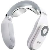 SKG Nackenmassagegerät, 4098E, weiß Muskeltherapie zum Stressabbau, patentierte elektronische Technologie, batteriebetrieben