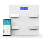 WottoCare Digitale Waage IMC, Analisie, 18 Messungen, Gewicht, Körperfett, Muskeln. intelligente Bluetooth-Waage App Ai FIT Badezimmerwaage Pro-Display, Speicher 9 Benutzer