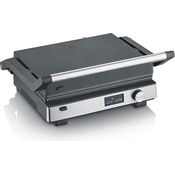 Severin Kontaktgrill KG 2380, Multifunktionsgrill mit wechselbaren Plattensets für Grill, Teppanyaki und Waffeln, Keramikbeschichtung, stufenlose Temperaturregelung