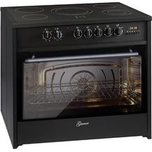 Bild für Gurari Elektro Standherd GCH E 912 BL 90 cm Schwarz Glaskeramik Range Coocker 121 L 
