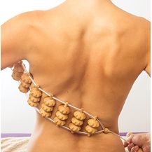 Bild für Tuuli Accessories Massage Massagegerät Rücken Massageroller Rückenmassagegerät mit Grif Roller aus Holz 120 cm (Rollfläche 40 x 7 cm)