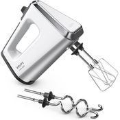 Krups GN9101 3 Mix 9000 Handmixer, 750 Watt, ergonomischer Griff, Geschwindigkeitsregler, Turbotaste, weiß, silber