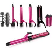 Fakir Pixie 5 in1 Hairstyling-Set, 62 Watt, Keramik-Turmalin-Beschichtung, LED, max. 200 °C, pink