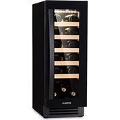 Klarstein Vinovilla 20 Weinkühlschrank, freistehend, schwarz, 20 Flaschen, Glastür, Energieklasse F