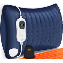 Bild für KESSER Heizkissen elektrisch mit Füllung Inkl. Tasche 100W für Rücken Schulter Nacken Bauch Sofa Heizkissen mit Schnellheizung Wärmekissen mit 3 Temperaturstufen & Abschaltautomatik Navyblau
