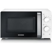 Severin MW 7887 Mikrowelle, Standgerät, 17 Liter Garraum, Drehregler, weiß
