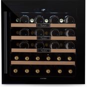 Klarstein Vinsider 36 Built-In Uno Weinkühlschrank, Einbau, edelstahl onyx, 36 Flaschen, Energieklasse G