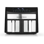 GOURMETmaxx Doppelkammer-Heißluftfritteuse 7 l max. 2400 Watt