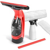 STARK Akku-Fenstersauger WC-2000 HOME Set, kabellos mit Sprühflasche, Mikrofaser-Wischbezug & Ersatz-Gummilippe für streifenfreie Reinigung von Fenster, Fliesen und glatten Oberflächen