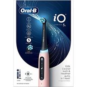 Oral-B iO 5S Elektrische Zahnbürste, 1 Bürstenkopf, 1 Reisetasche, Designed by Braun