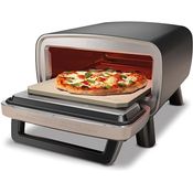 Ninja MO201EU, 4-in-1 Outdoor-Elektro-Pizzaofen und Heißluftfritteuse, für 30 cm Pizzen, Edelstahl, 370 °C
