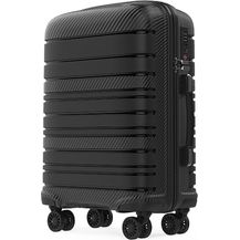 Bild für GENTOR Koffer Reisekoffer mit Rollen Carbonoptik Hartschalenkoffer Trolley Handgepäck mit TSA-Schloss Rollkoffer Leicht Travel Groß (Schwarz, XL)